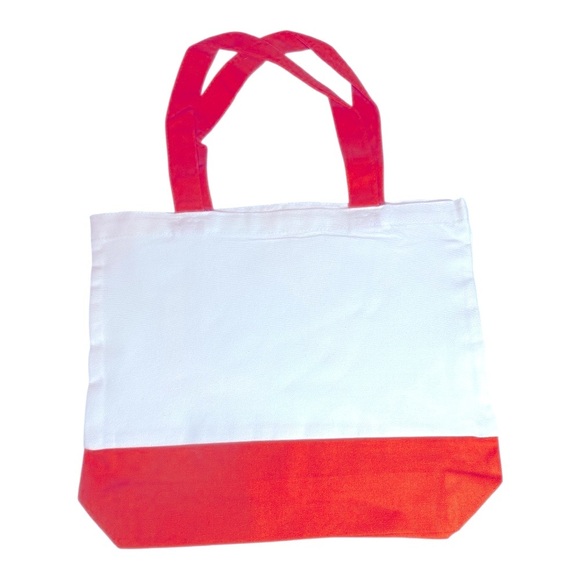 Large Canvas Tote Bag with Stack of Kittens Art | Hand Pressed | 17”x14” | New - Picture 4 of 4